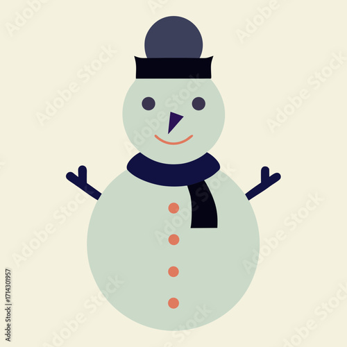 snowman in the snow