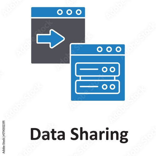  data sharing  Vector Icon which can easily modify or edit