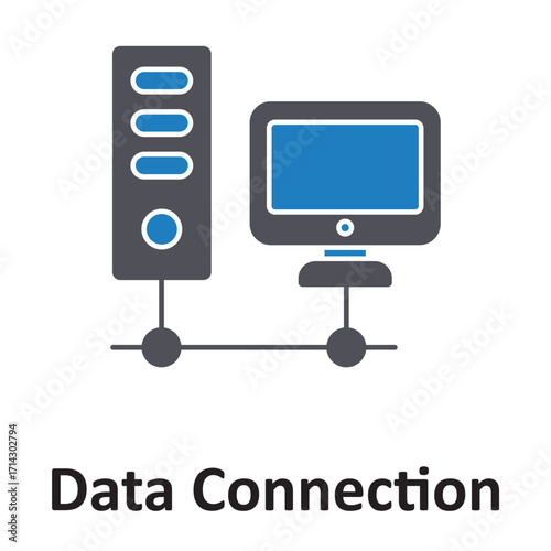 Data connection Vector Icon which can easily modify or edit