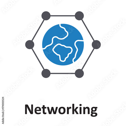 Networking Vector Icon which can easily modify or edit