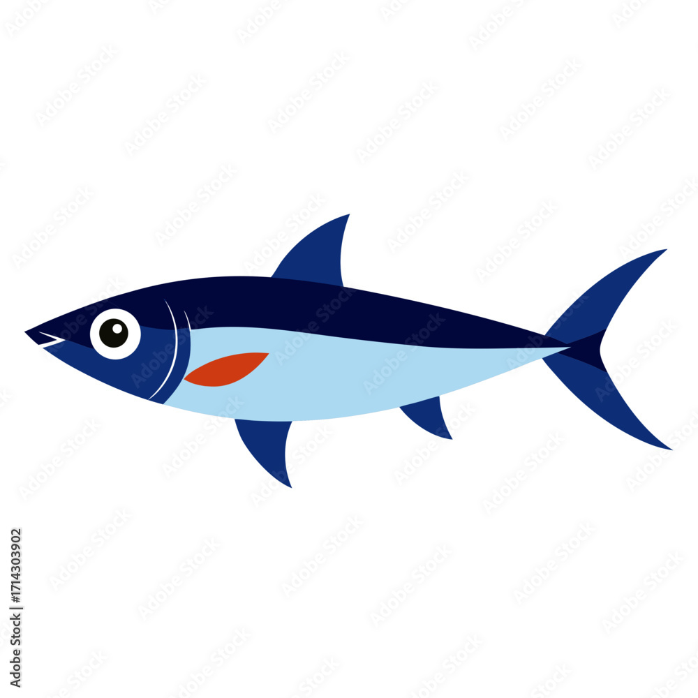 Fototapeta premium vector illustration of fish