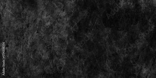 abstract old black wall background texture, dirty dark raw cement wall texture and background, Stone marble wall concrete texture horror dark concept in backdrop, abstract background with black wall.