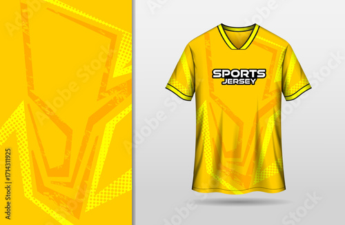 Abstract sports yellow background for jersey design