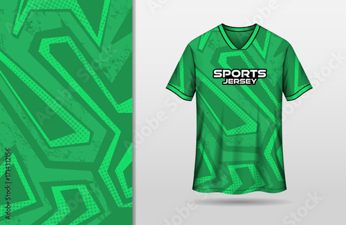 Abstract sports green background for jersey design