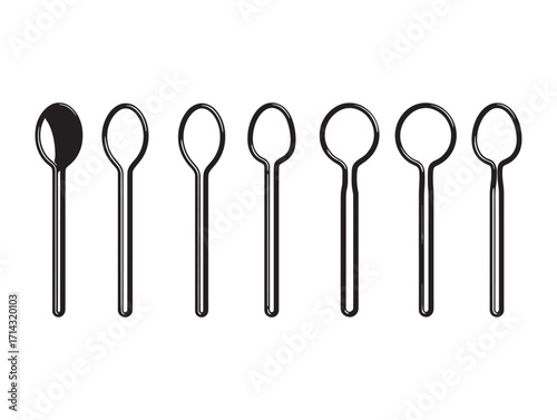 Solid Spoon Set Essential Kitchen Accessories