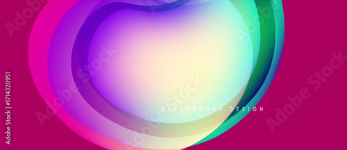 Abstract fluid shapes, vibrant colors blend. Modern design, smooth gradients create dynamic visual effect. Background suitable for various projects.