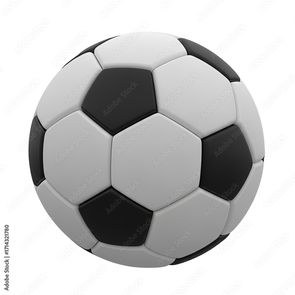 Fototapeta premium Classic Black and White Soccer Ball