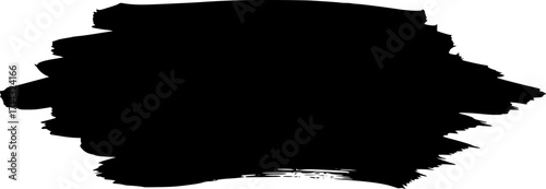 Abstract black brush stroke, modern art design. Vector illustration
