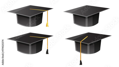 graduation cap vector illustration