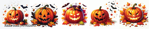 Vector image of a pumpkin on Halloween day