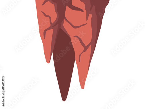 Jungle Cave Forest Cartoon Illustration
