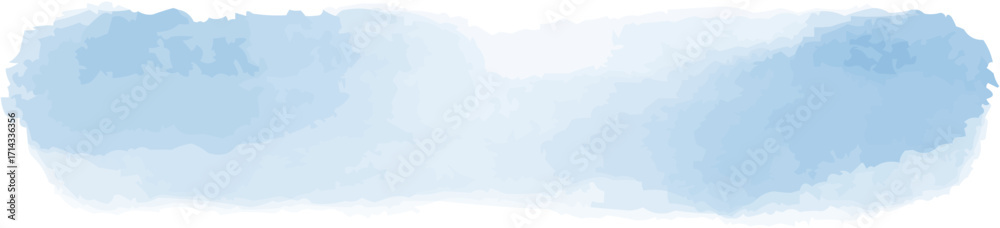 Obraz premium Watercolor blue stain texture. Vector abstract background 