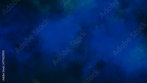 Dark and dramatic blue and black background. Mysterious navy and midnight blue texture.