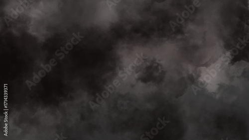 Abstract smoky pattern perfect for a dramatic backdrop. Dark and moody black and grey abstract smoke or cloud background.