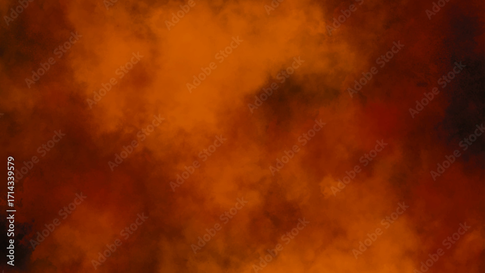 Obraz premium Abstract fiery texture with shades of crimson and burnt orange. Vibrant and intense red and orange cloudscape 