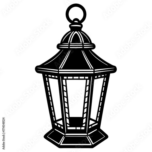 lantern on a white background