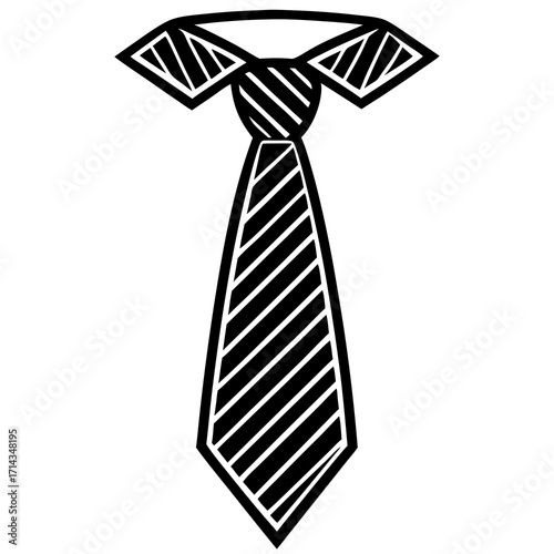 tie on white background