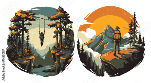 Inspirational Farmer Portrait with Book and Nature Elements in Background