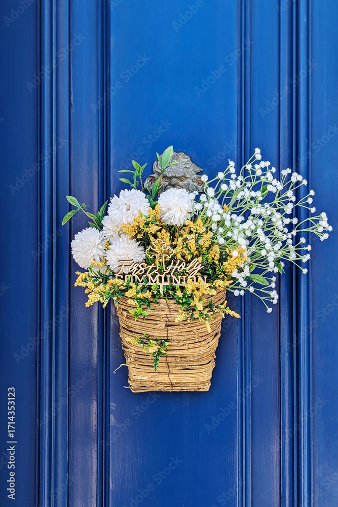 custom made wallpaper toronto digitalSoft blossoms elegantly spill from woven basket, arrangement capturing Easter spirit, arrangement blending pastel hues with subtle whimsy, arrangement perfect for springtime celebrations