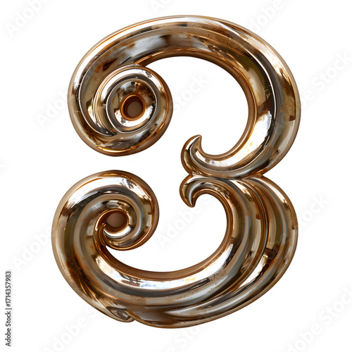 abstract metal 3 design