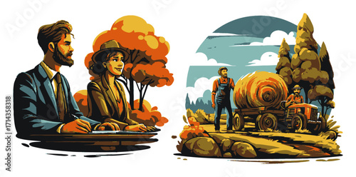 Wise Alchemist Contemplates Formulas in a Study with Lab Equipment and Smoke