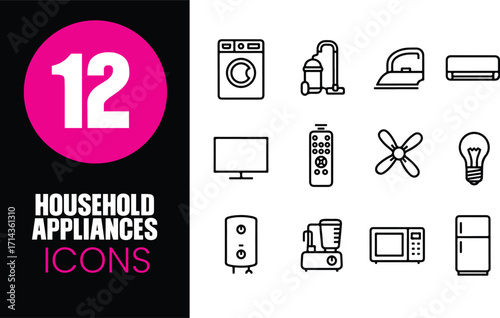 Household Appliances Icons