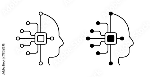 Cognitive Computing Head Icon