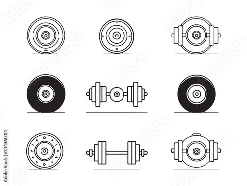 Weight plates durable iron fitness gear