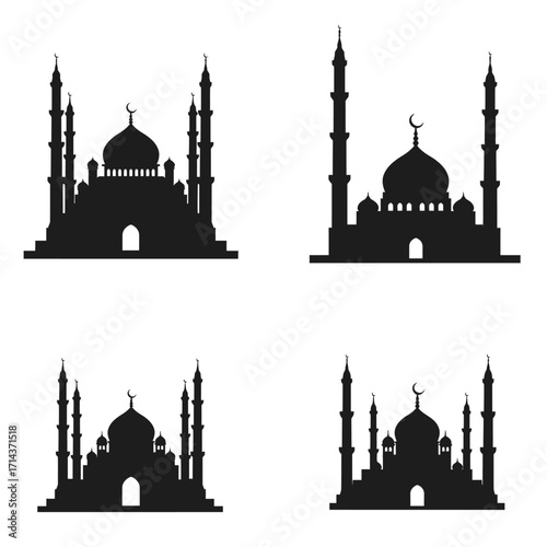 taj mahal vector illustration