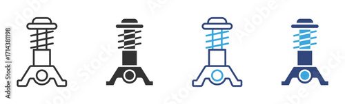 strut mounting  icon det, vector illustration. 