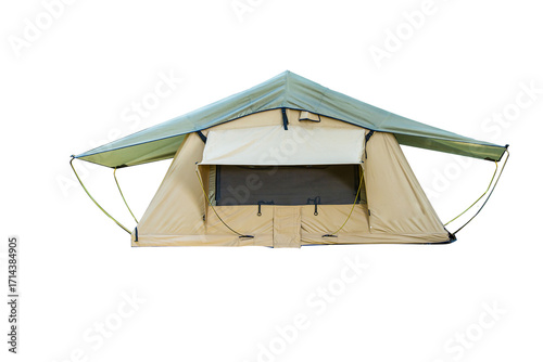 white tent on white background.