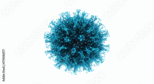 Microscopic View of Teal Virus Exploring Viral Structure and Infectious Diseases