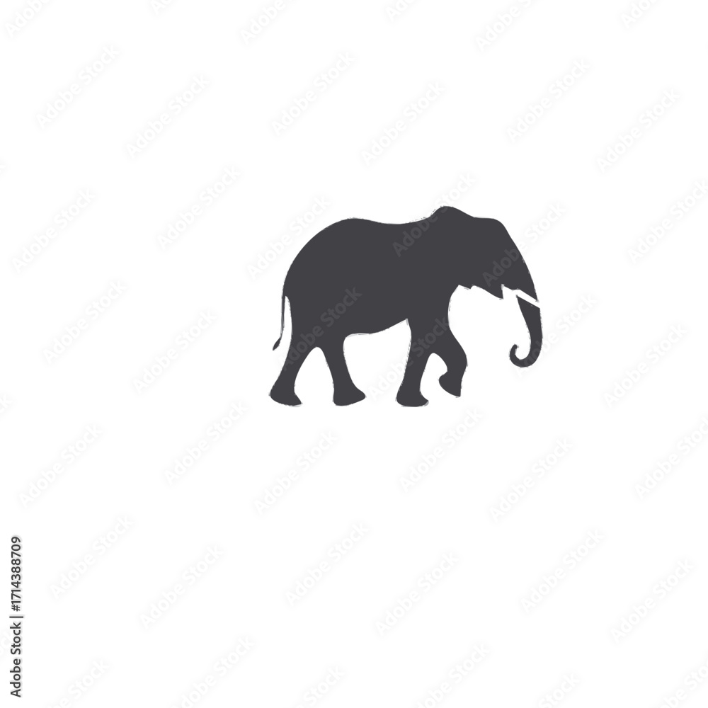 Fototapeta premium silhouette of elephant