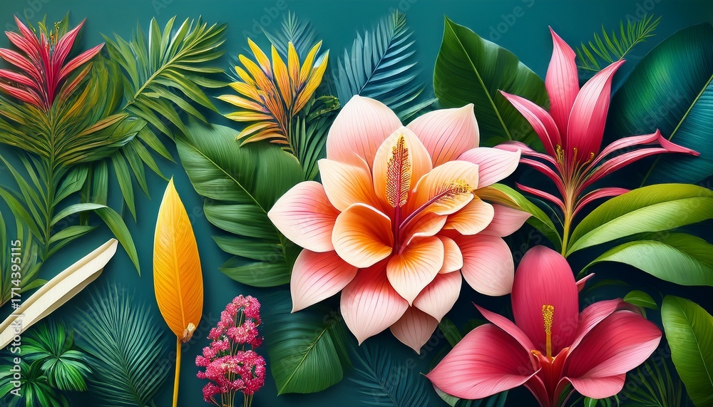 Tropical Floral Illustrations