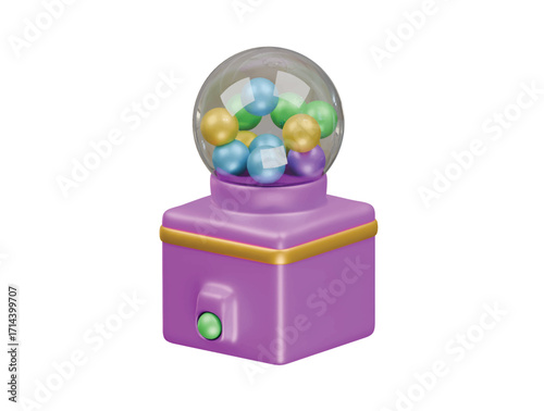 candy machine icon 3d illustration render