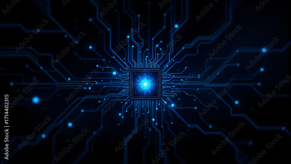 Obraz premium Advanced Technology and Digital Innovation