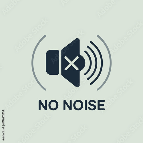 Muted speaker icon with an x symbol indicating no sound or silence clearly displayed for audio control and notification purposes vector