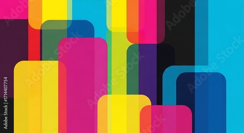 Colorful Overlapping Shapes