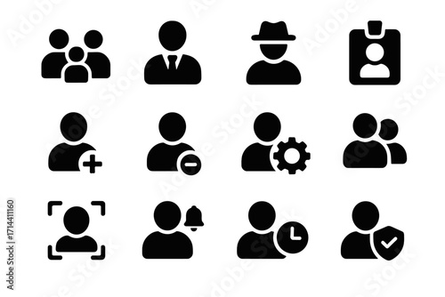 Scan vector history biometric guest multi remove security user icon family