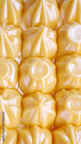 Close-up of textured yellow food