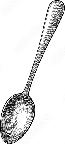 Ink sketch of spoon.