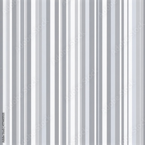 Seamless Vertical Gray and White Striped Pattern Background Design.