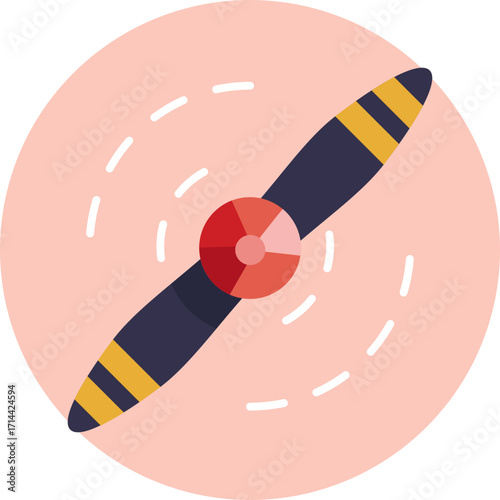Rotating blades that generate thrust to propel an aircraft forward.