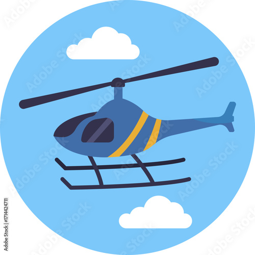 A rotor-powered aircraft designed for vertical takeoff, landing, and hovering.