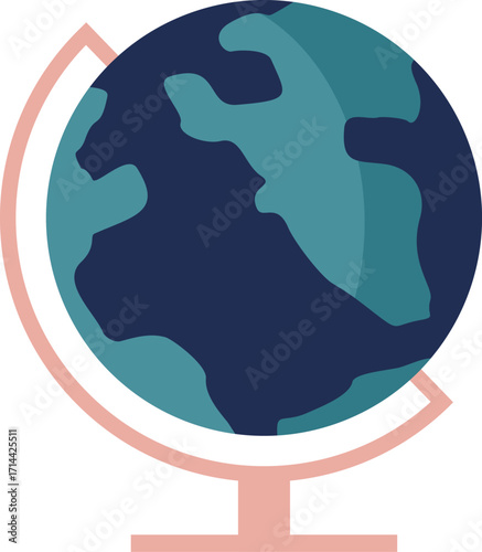 Globe Icon – World, Global Network, and Earth Symbol Vector Illustration