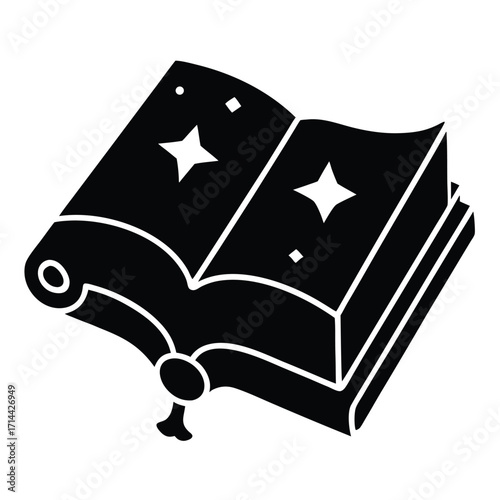 magic book jewelry holder vector icon