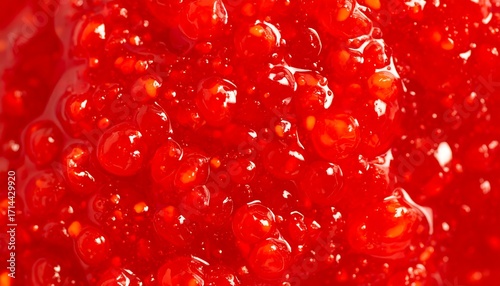 Close-up vibrant red jam