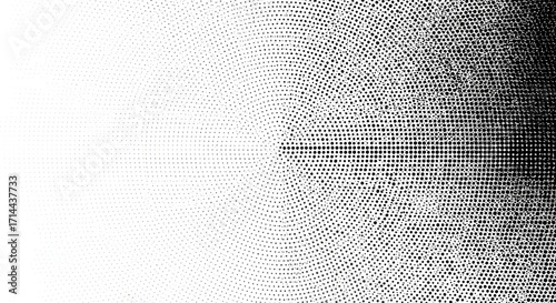 Abstract Radial Halftone Dot Pattern Background