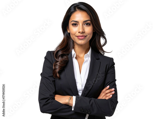  beautiful businesswoman isolated on white or transparent png