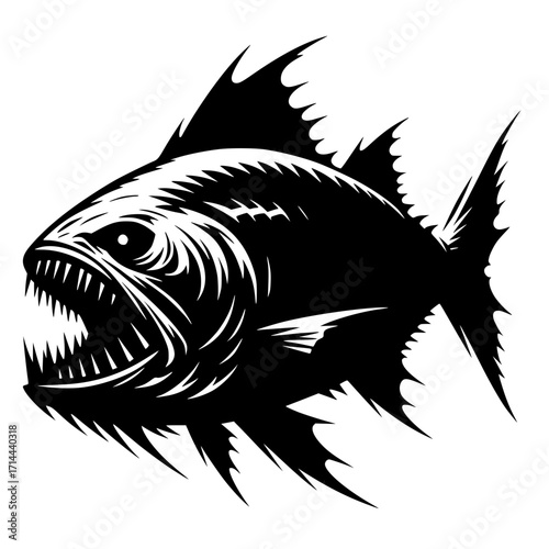 A deadly fish vector image illustration 